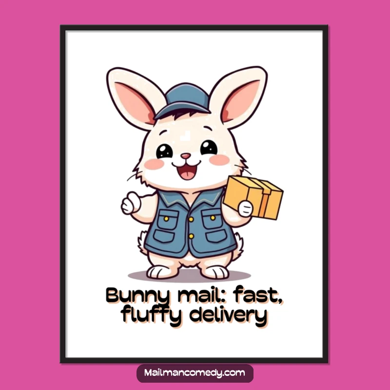 Free Printable Bunny Mail Wall Art - Joyful Downloadable Decor for Smiles!