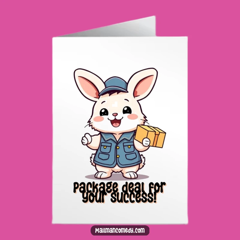 Free Printable Bunny Mail Congrats Card - Joyful Downloadable Delivery!