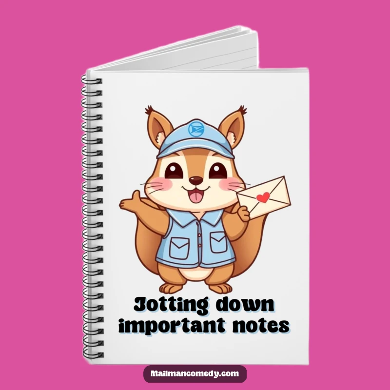 Funny Squirrel Mail Carrier Notebook: Cheerful Notes, Perfect Funny Gift!
