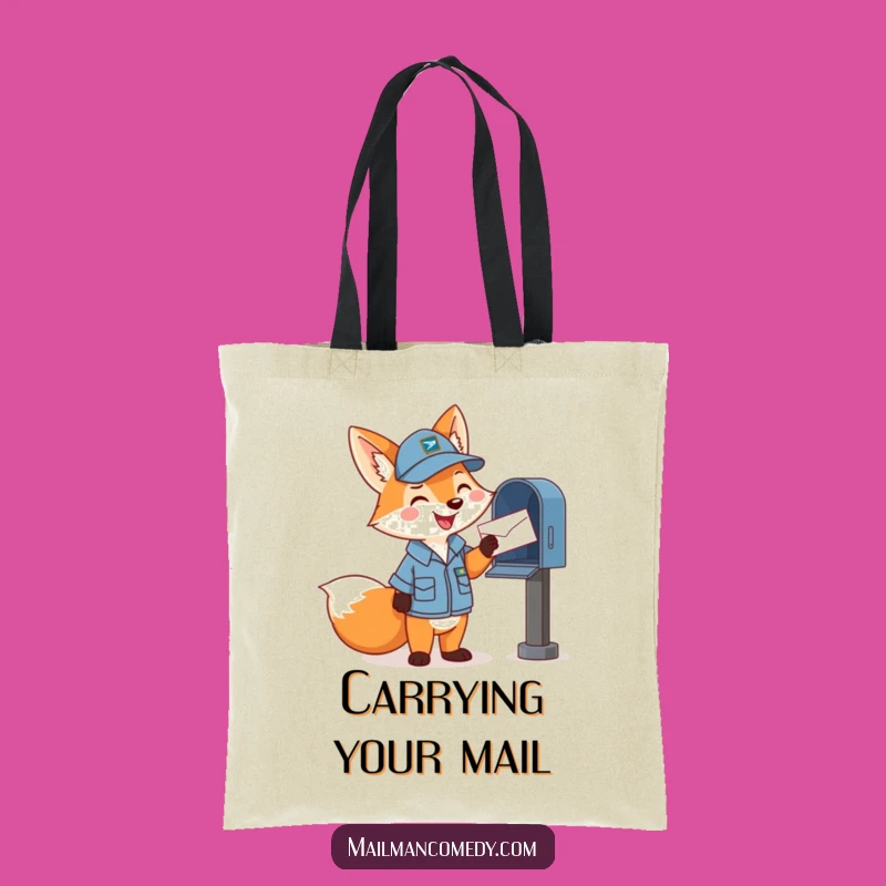 Funny Mail Fox Tote Bag: Carry Your Essentials with Fox Charm